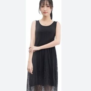 COTTON W/ LACE OVERLAY DRESS